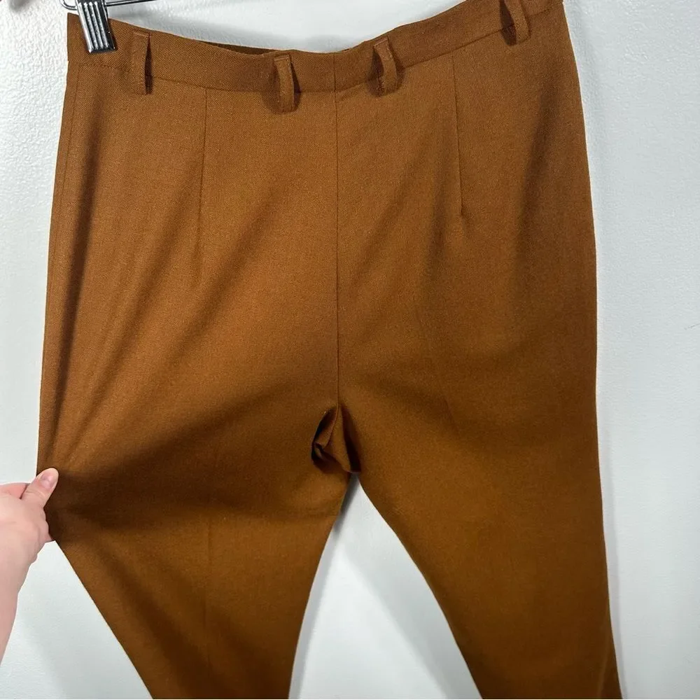 Mondi Vintage Brown Straight Fit Dress Trouser Pants NWT Size European 38/US 8